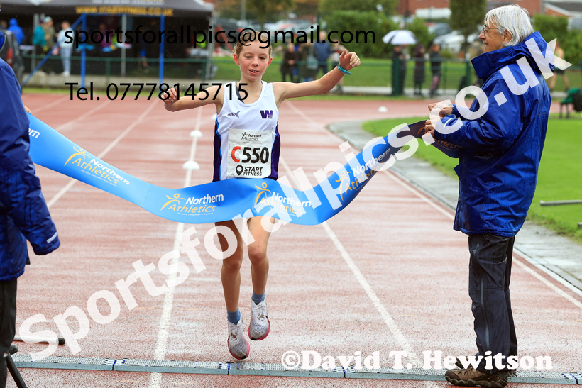 Girls Under-15s 2025 Northern Athletics Autumn Road Relays, Leigh, Lancashire. Photo: David T. Hewitson/Sports for All Pics